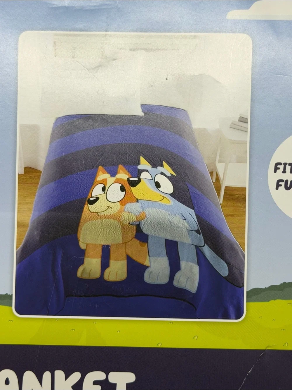 Bluey Blanket Twin Full Size Kids Soft Plush Throw 62x90